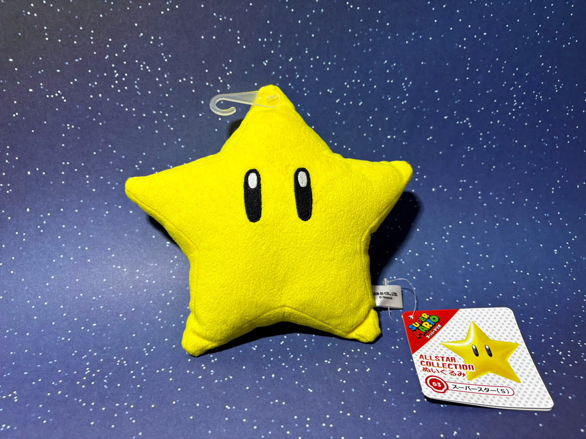 Super Mario Powerstern Plush Schlüsselanhänger