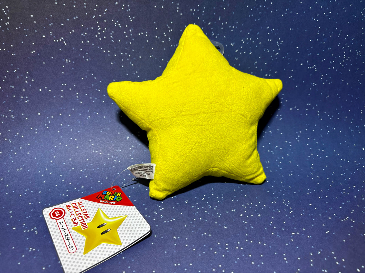 Super Mario Powerstern Plush Schlüsselanhänger